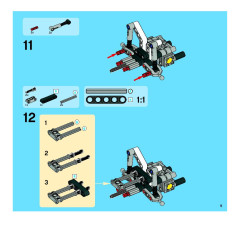 LEGO 8262 instructions page 9 – build guide