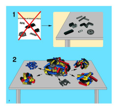 LEGO 8262 instructions page 2 – build guide