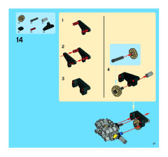 LEGO 8262 instructions page 21 – build guide