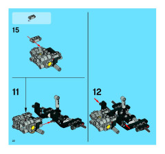LEGO 8262 instructions page 22 – build guide