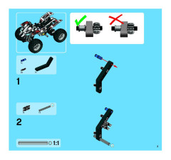 LEGO 8262 instructions page 3 – build guide