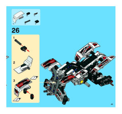 LEGO 8262 instructions page 45 – build guide