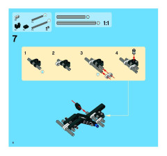 LEGO 8262 instructions page 6 – build guide