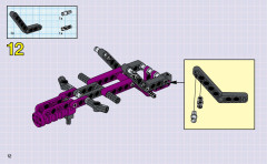 LEGO 8268 instructions page 12 – build guide