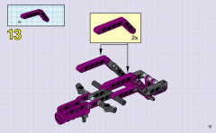 LEGO 8268 instructions page 13 – build guide