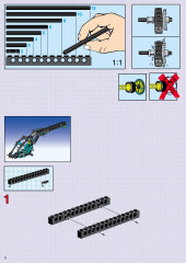 LEGO 8269 instructions page 2 – build guide
