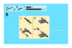LEGO 8270 instructions page 2 – build guide