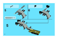 LEGO 8271 instructions page 6 – build guide
