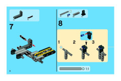 LEGO 8271 instructions page 8 – build guide