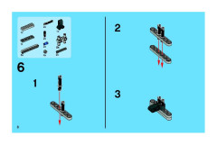 LEGO 8271 instructions page 8 – build guide