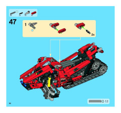 LEGO 8272 instructions page 62 – build guide