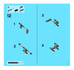 LEGO 8272 instructions page 9 – build guide