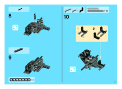LEGO 8273 instructions page 9 – build guide