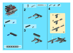 LEGO 8274 instructions page 2 – build guide