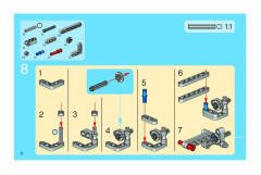 LEGO 8281 instructions page 6 – build guide