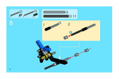 LEGO 8282 instructions page 6 – build guide