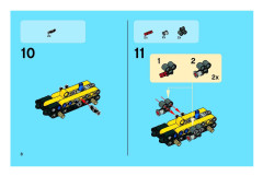 LEGO 8290 instructions page 8 – build guide