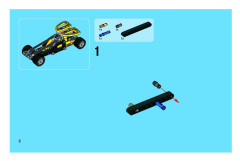 LEGO 8290 instructions page 2 – build guide