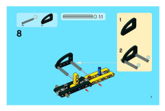 LEGO 8290 instructions page 7 – build guide