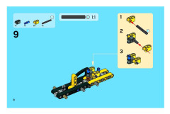 LEGO 8290 instructions page 8 – build guide