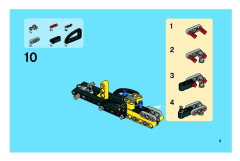 LEGO 8290 instructions page 9 – build guide