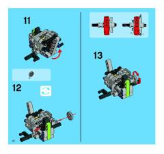 LEGO 8291 instructions page 10 – build guide