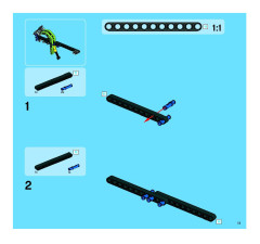 LEGO 8291 instructions page 11 – build guide
