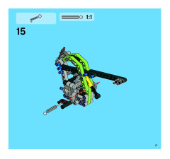 LEGO 8291 instructions page 17 – build guide