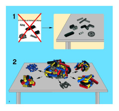 LEGO 8291 instructions page 2 – build guide