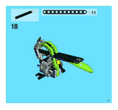 LEGO 8291 instructions page 21 – build guide