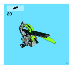 LEGO 8291 instructions page 23 – build guide