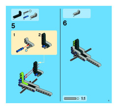 LEGO 8291 instructions page 5 – build guide