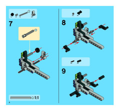 LEGO 8291 instructions page 6 – build guide