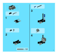 LEGO 8291 instructions page 7 – build guide