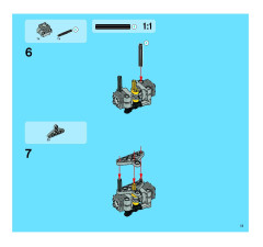 LEGO 8291 instructions page 11 – build guide