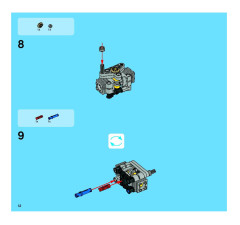 LEGO 8291 instructions page 12 – build guide