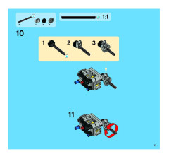 LEGO 8291 instructions page 13 – build guide