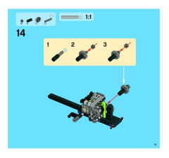 LEGO 8291 instructions page 15 – build guide