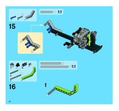 LEGO 8291 instructions page 16 – build guide