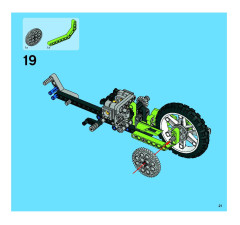 LEGO 8291 instructions page 21 – build guide