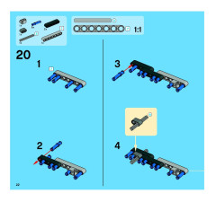 LEGO 8291 instructions page 22 – build guide