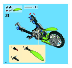 LEGO 8291 instructions page 24 – build guide