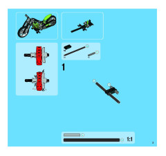 LEGO 8291 instructions page 3 – build guide