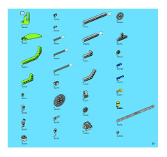 LEGO 8291 instructions page 43 – build guide