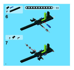 LEGO 8291 instructions page 6 – build guide