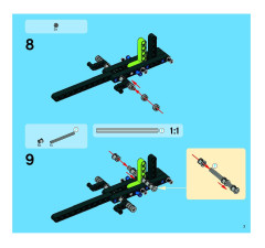 LEGO 8291 instructions page 7 – build guide