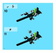 LEGO 8291 instructions page 8 – build guide