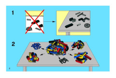 LEGO 8296 instructions page 2 – build guide
