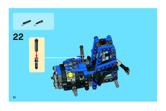 LEGO 8296 instructions page 62 – build guide