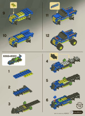 LEGO 8303 instructions page 2 – build guide